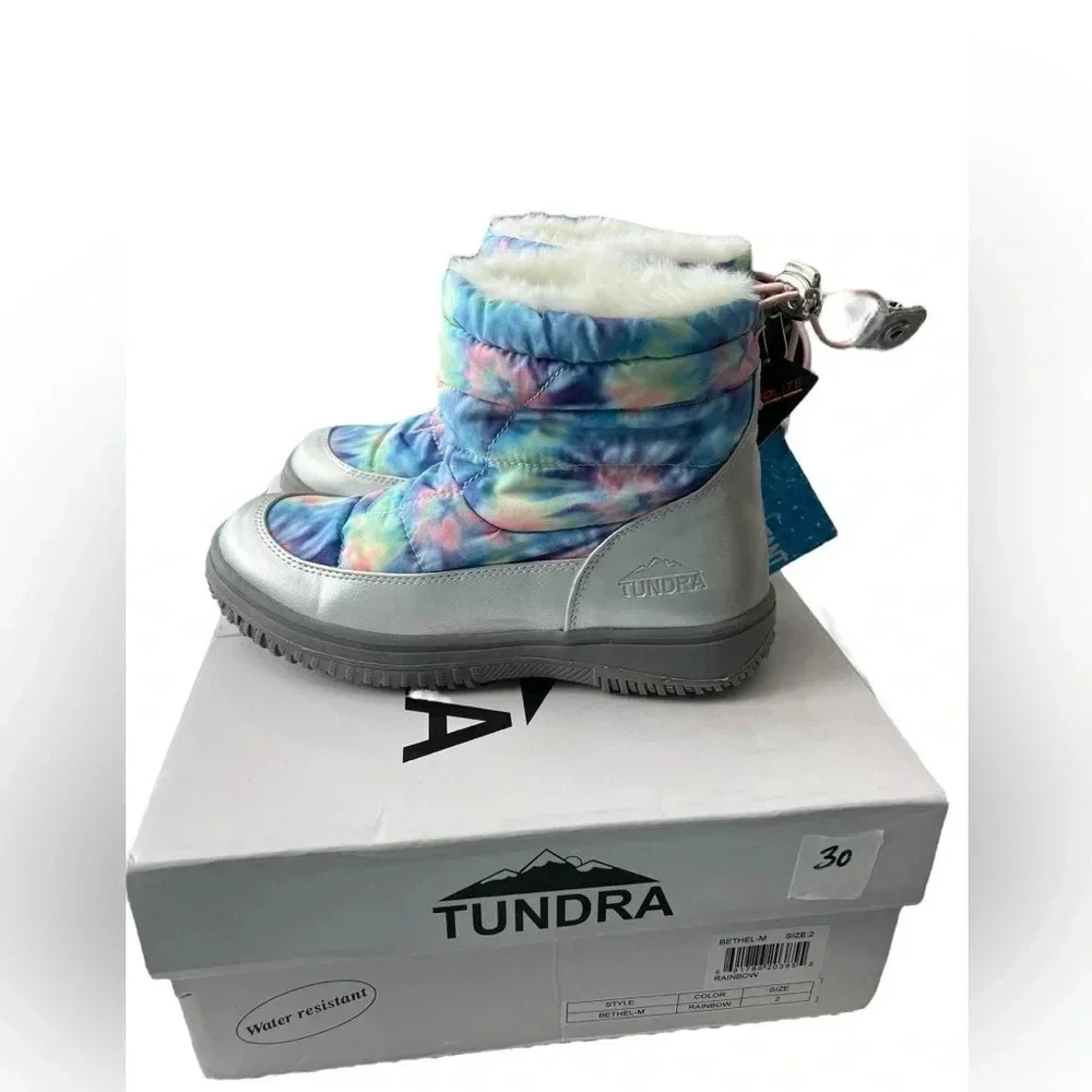 NIB Tundra Bethel Rainbow Little Kid Snow Boots size 2